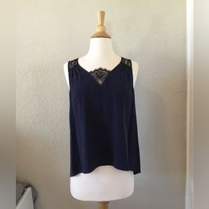 Joie sexy silk/lace top - size S